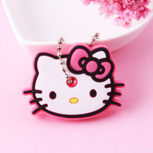 Load image into Gallery viewer, Cute Cartoon Keychain Silicone Stitch Protective Key Case Cover for Key Control Dust Cap Holder Gift Women Key Chain