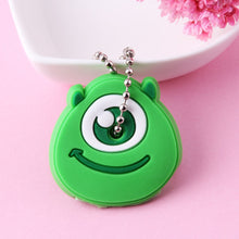 Load image into Gallery viewer, Cute Cartoon Keychain Silicone Stitch Protective Key Case Cover for Key Control Dust Cap Holder Gift Women Key Chain
