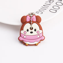 Load image into Gallery viewer, Cute Cartoon Keychain Silicone Stitch Protective Key Case Cover for Key Control Dust Cap Holder Gift Women Key Chain