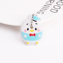 Load image into Gallery viewer, Cute Cartoon Keychain Silicone Stitch Protective Key Case Cover for Key Control Dust Cap Holder Gift Women Key Chain