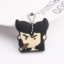 Load image into Gallery viewer, Cute Cartoon Keychain Silicone Stitch Protective Key Case Cover for Key Control Dust Cap Holder Gift Women Key Chain