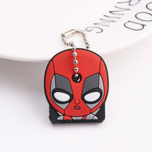 Load image into Gallery viewer, Cute Cartoon Keychain Silicone Stitch Protective Key Case Cover for Key Control Dust Cap Holder Gift Women Key Chain