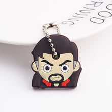 Load image into Gallery viewer, Cute Cartoon Keychain Silicone Stitch Protective Key Case Cover for Key Control Dust Cap Holder Gift Women Key Chain