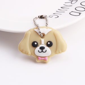 Cute Cartoon Keychain Silicone Stitch Protective Key Case Cover for Key Control Dust Cap Holder Gift Women Key Chain