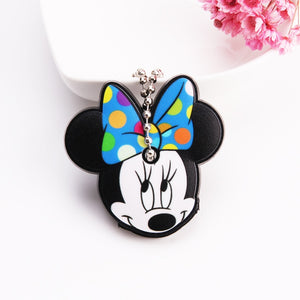 Cute Cartoon Keychain Silicone Stitch Protective Key Case Cover for Key Control Dust Cap Holder Gift Women Key Chain