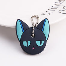 Load image into Gallery viewer, Cute Cartoon Keychain Silicone Stitch Protective Key Case Cover for Key Control Dust Cap Holder Gift Women Key Chain
